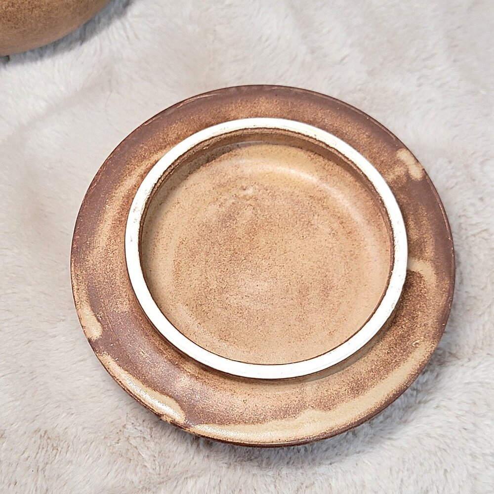 60s Decoration d'Art Ceramiques de Luxe Stoneware Poubelle Challes Les Eaux Pot - Picture 12 of 16